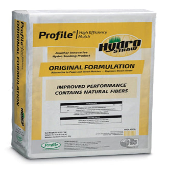 Profile HydroStraw Original Formulation Hydromulch: Improved performance with natural fibers, alternative to paper & wood mulches.
