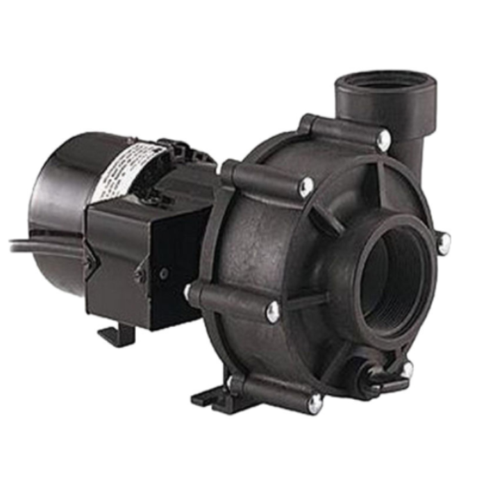 Little Giant Wet Rotor Pump: durable black plastic pump for efficient water transfer.
